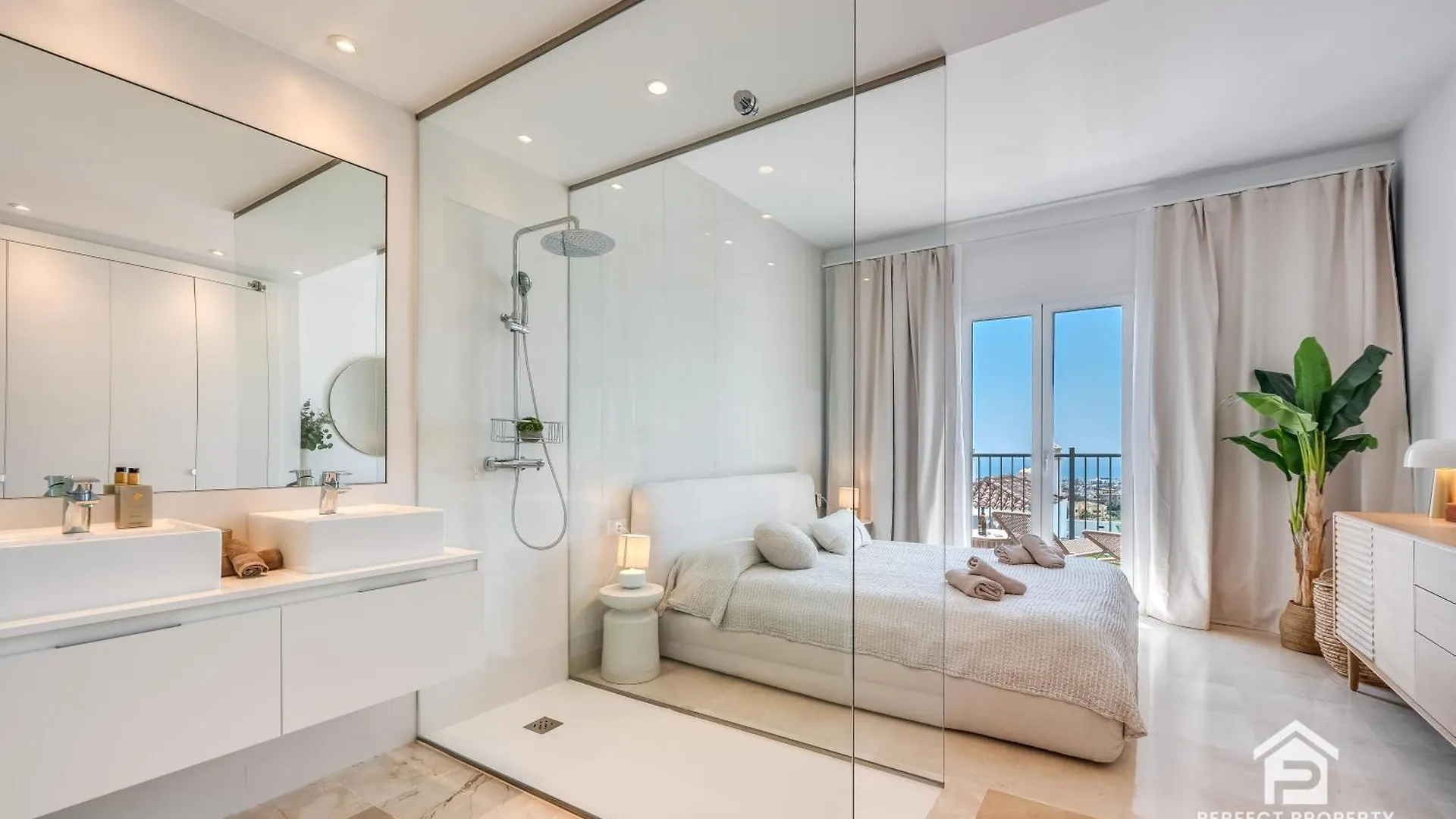 Paraiso Pueblo - 3Br With Panoramic Views And 7 Pools Estepona Apartament